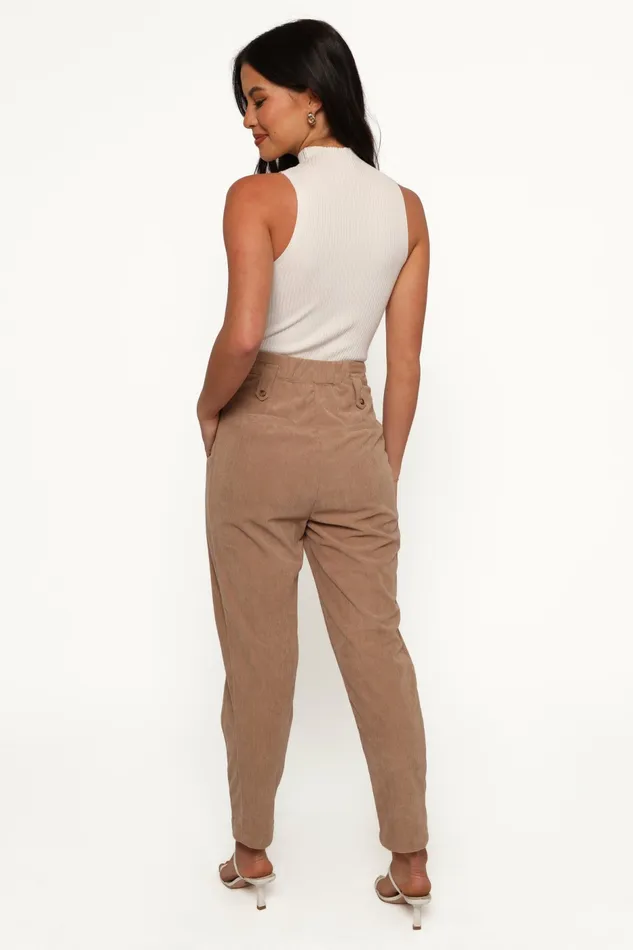 Jones Cord Pant Brown Pants Petal and Pup Women