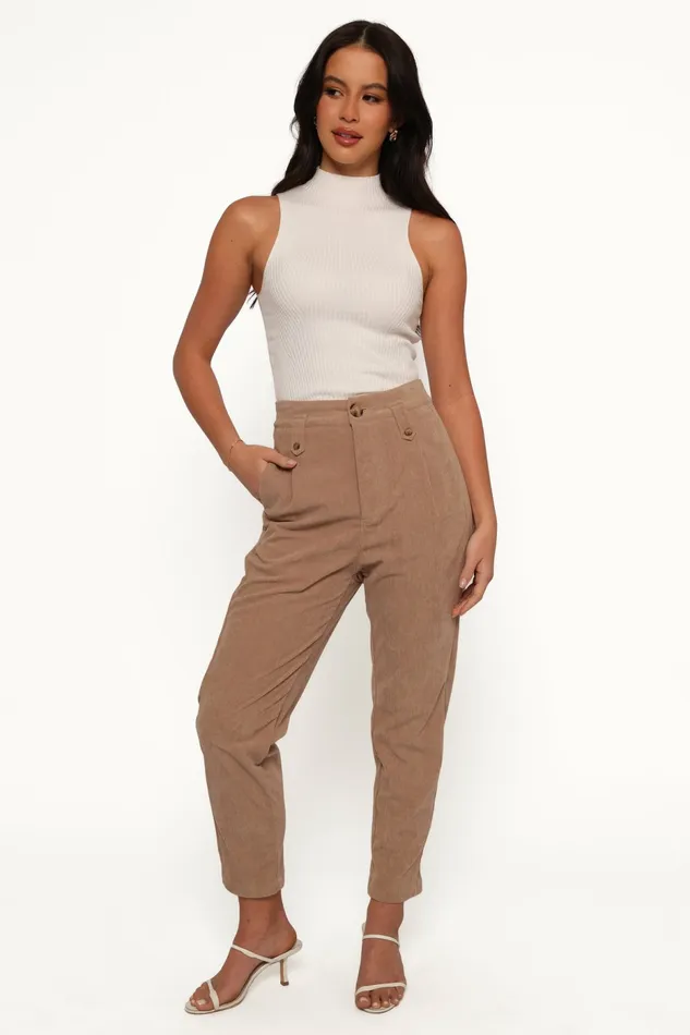 Jones Cord Pant Brown Pants Petal and Pup Women