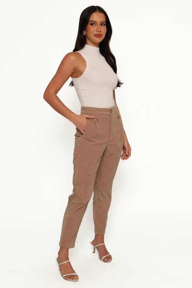 Jones Cord Pant Brown Pants Petal and Pup Women