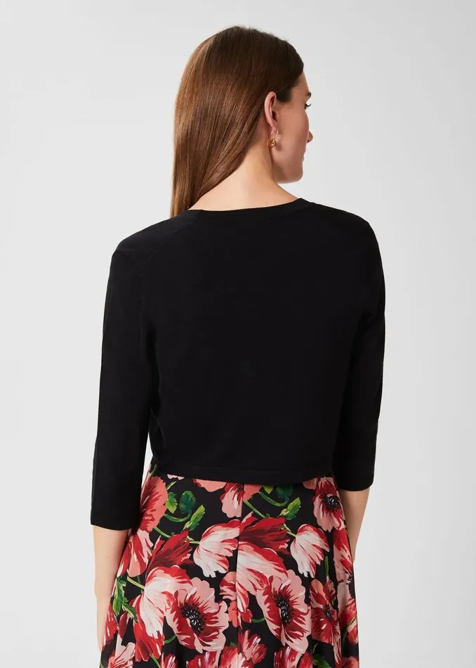 Jumpers and Cardigans Women HOBBS Carrie Bolero Black Jumpers and Cardigans Women HOBBS Carrie Bolero Black