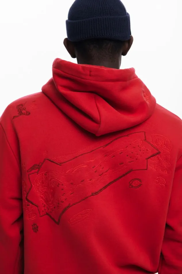 Jumpers And Sweatshirts Men Desigual Sweatshirt Red