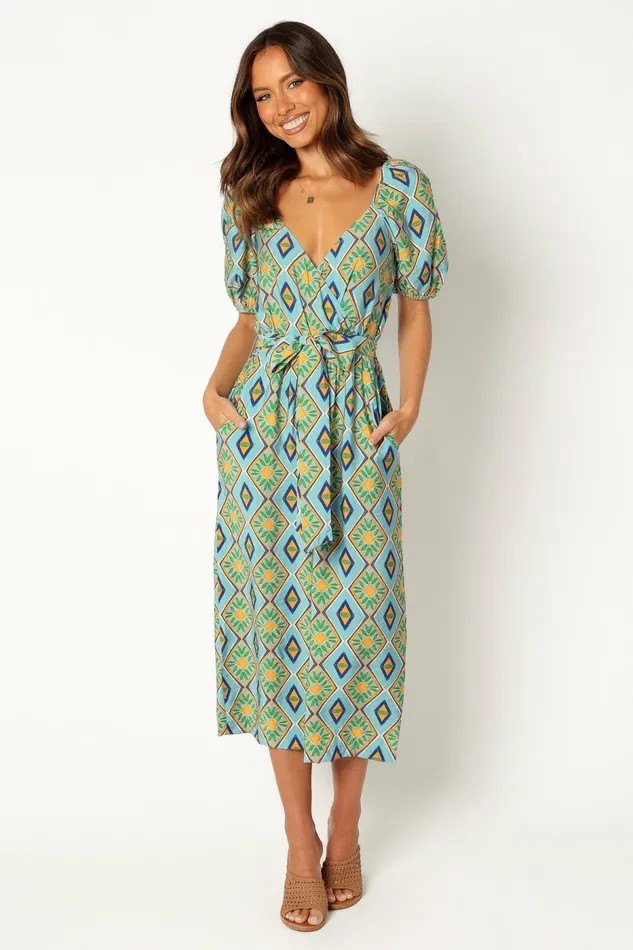 Jumpsuits and Rompers Women Petal and Pup Hermione Wide Leg Jumpsuit Blue