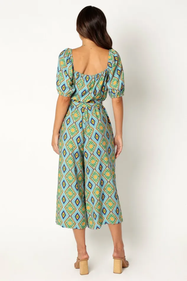 Jumpsuits and Rompers Women Petal and Pup Hermione Wide Leg Jumpsuit Blue