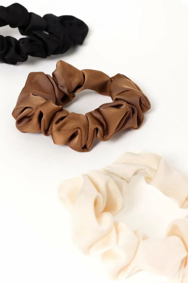 Karina Hair Ties CreamBrownBlack Women Hair Accessories Petal and Pup