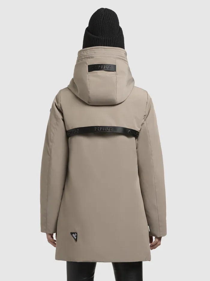 KHUJO Hoodies Women Jacke VIONA5 Graubeige Graubeige