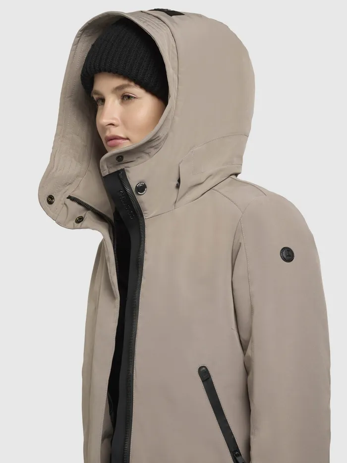 KHUJO Hoodies Women Jacke VIONA5 Graubeige Graubeige