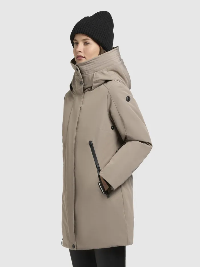 KHUJO Hoodies Women Jacke VIONA5 Graubeige Graubeige