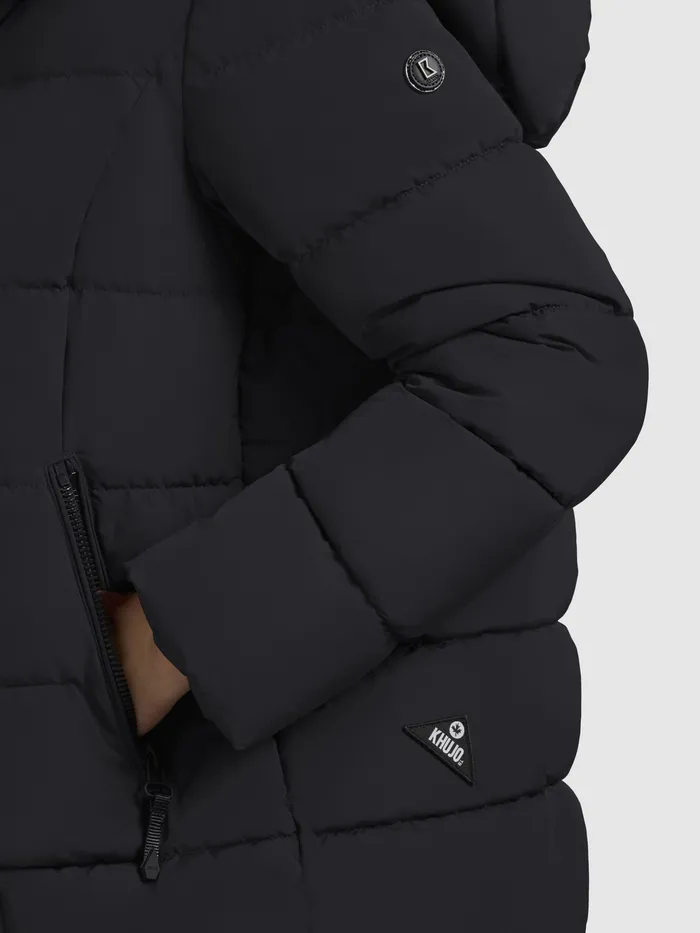 KHUJO Jacke Jacke CAMEA Schwarz Schwarz Women Puffer Jackets