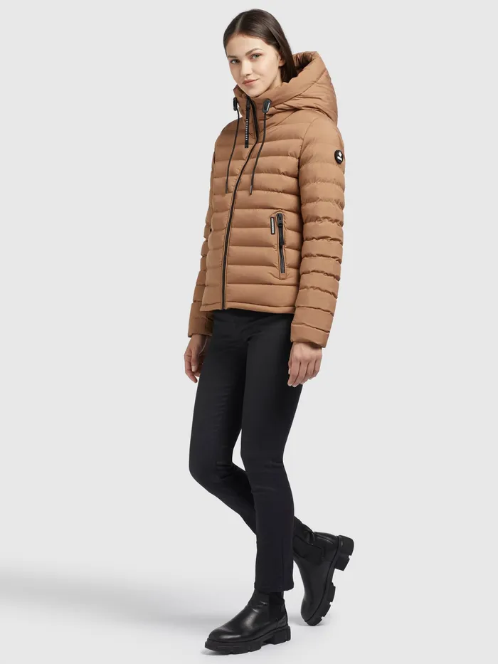 KHUJO Puffer Jackets Women Jacke LOVINA3 MATT Beige Beige