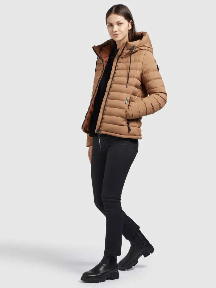 KHUJO Puffer Jackets Women Jacke LOVINA3 MATT Beige Beige