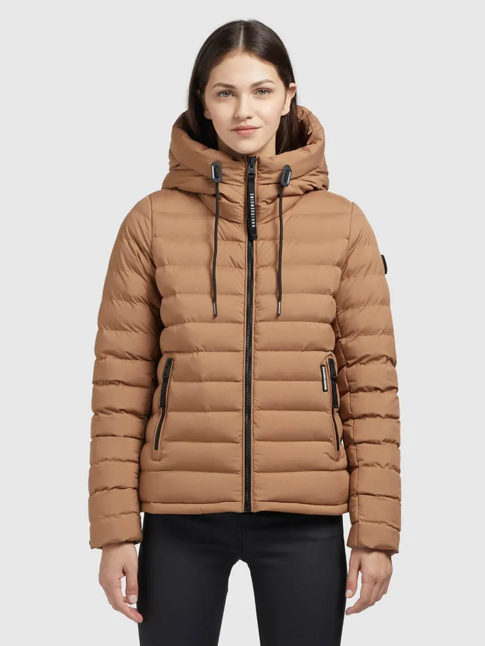KHUJO Puffer Jackets Women Jacke LOVINA3 MATT Beige Beige