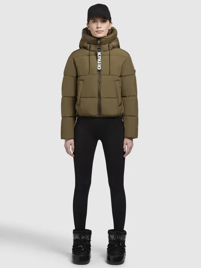 KHUJO Quilted Jackets Women Jacke ELIDA Khaki Khaki