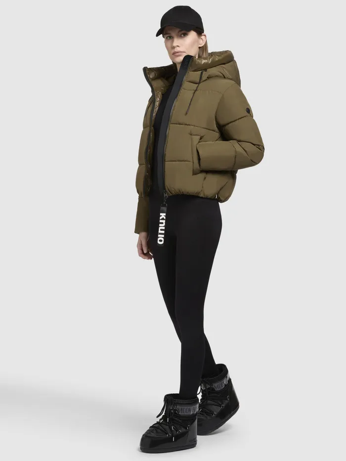 KHUJO Quilted Jackets Women Jacke ELIDA Khaki Khaki