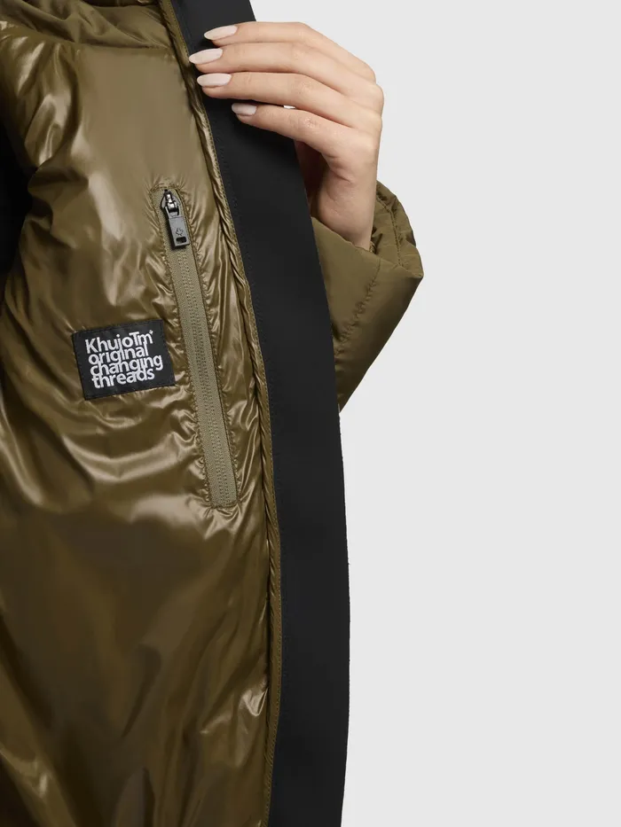 KHUJO Quilted Jackets Women Jacke ELIDA Khaki Khaki
