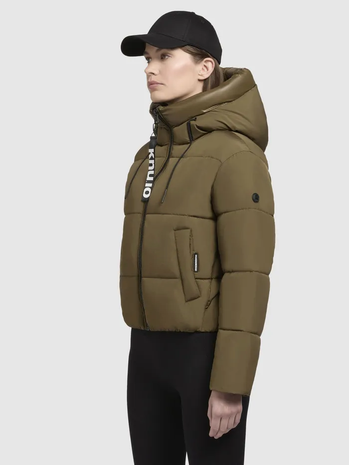KHUJO Quilted Jackets Women Jacke ELIDA Khaki Khaki