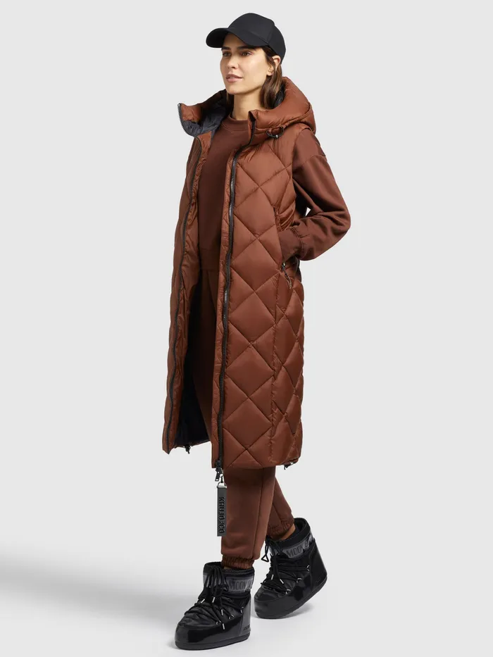 KHUJO Quilted Vests Women Weste DILA Braun Braun