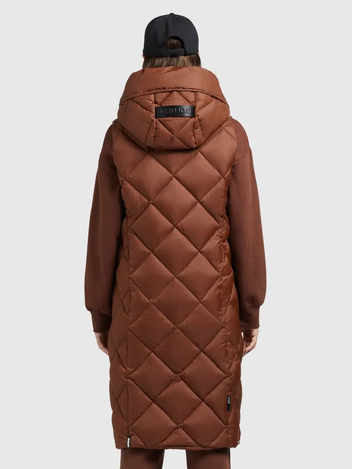 KHUJO Quilted Vests Women Weste DILA Braun Braun