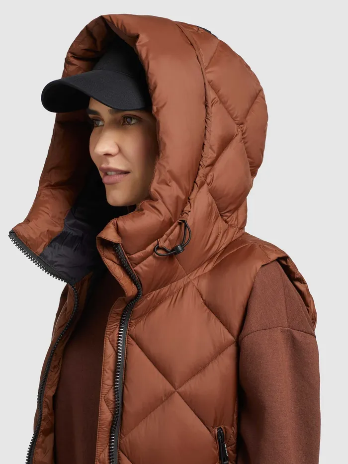 KHUJO Quilted Vests Women Weste DILA Braun Braun