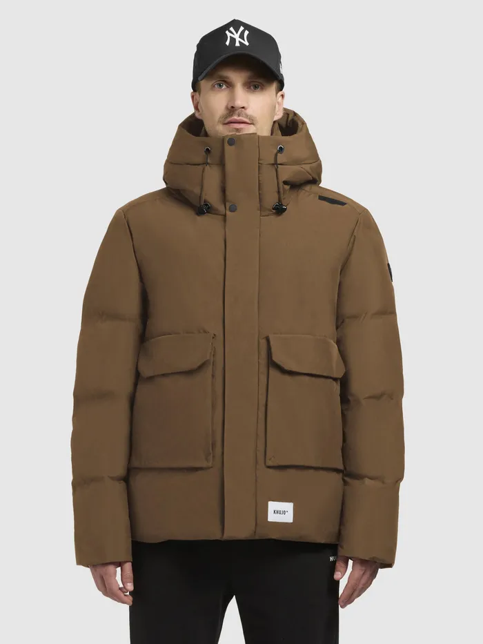 KHUJO Short Jackets Men Jacke HINTO2 Khaki Khaki