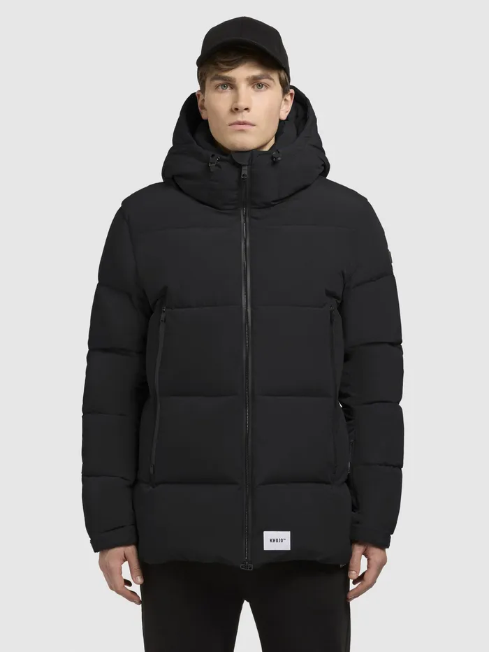 KHUJO Short Jackets Men Jacke ROAN Schwarz Schwarz