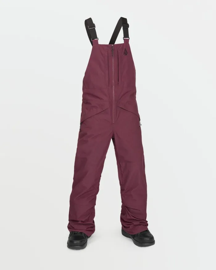 Kids Barkley Insulated Bib Overalls 8211 Burgundy Kids Volcom Pants