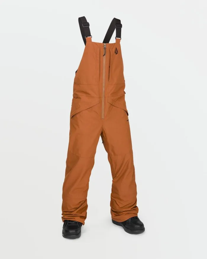 Kids Barkley Insulated Bib Overalls 8211 Caramel Kids Volcom Pants
