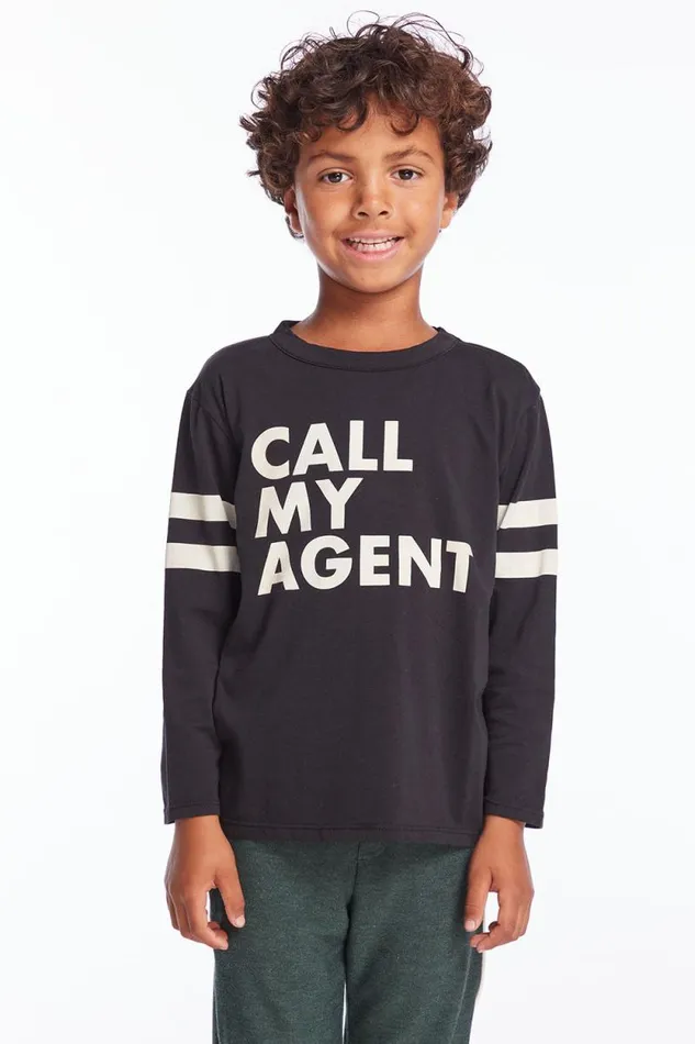Kids Chaser Brand Boys Call My Agent Boys Cloud Jersey Long Sleeve