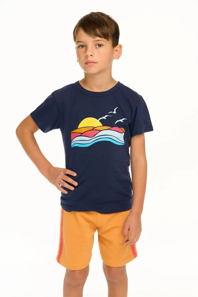 Kids Chaser Brand Boys Ocean and Sunset Tee