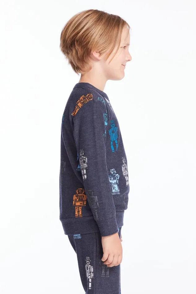 Kids Chaser Brand Boys Robots Boys Pullover