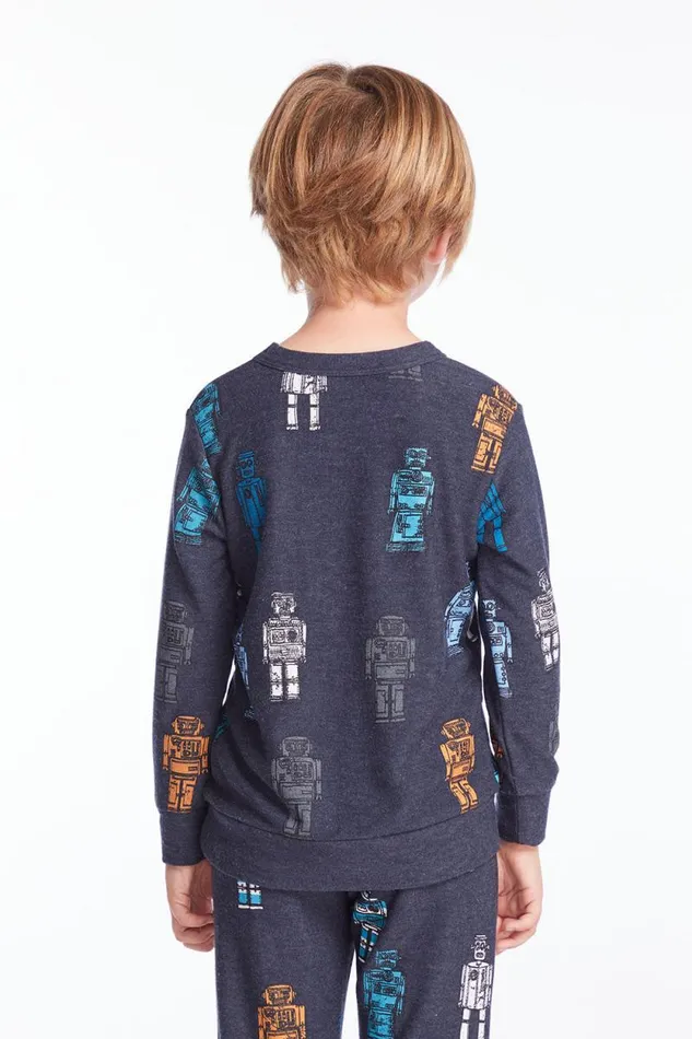 Kids Chaser Brand Boys Robots Boys Pullover