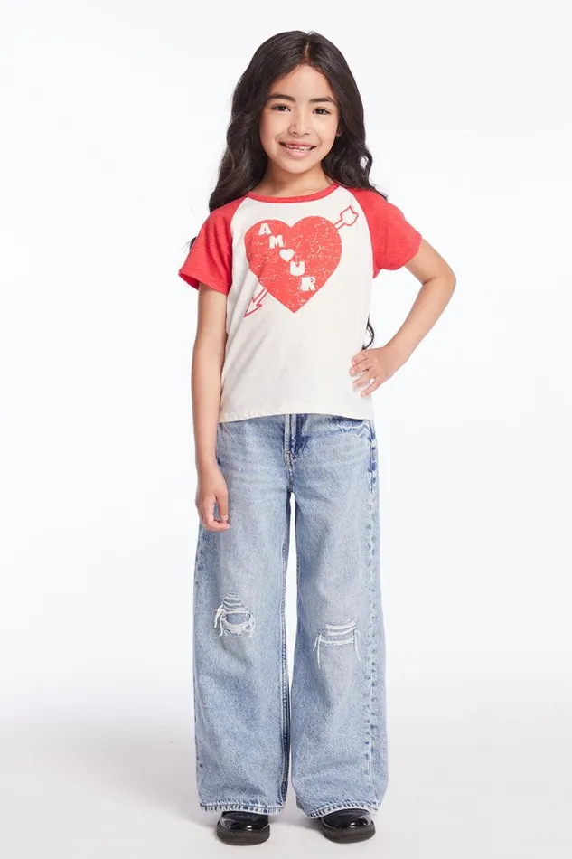 Kids Chaser Brand Girls Amour Girls Tee