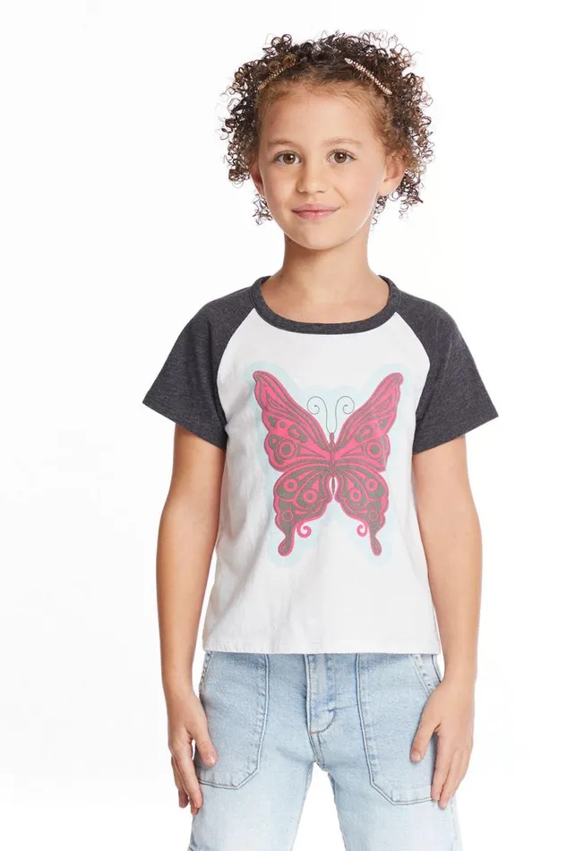 Kids Chaser Brand Girls Butterfly Girls Tee