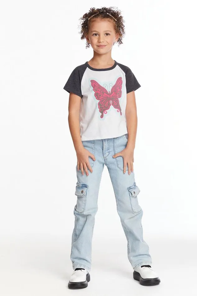 Kids Chaser Brand Girls Butterfly Girls Tee