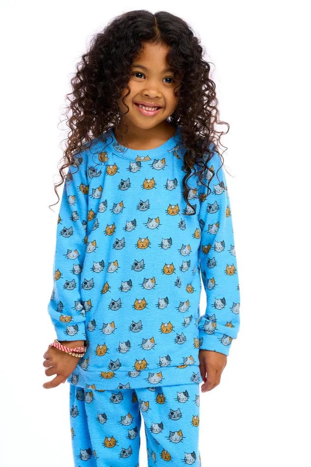 Kids Chaser Brand Girls Cat Pullover