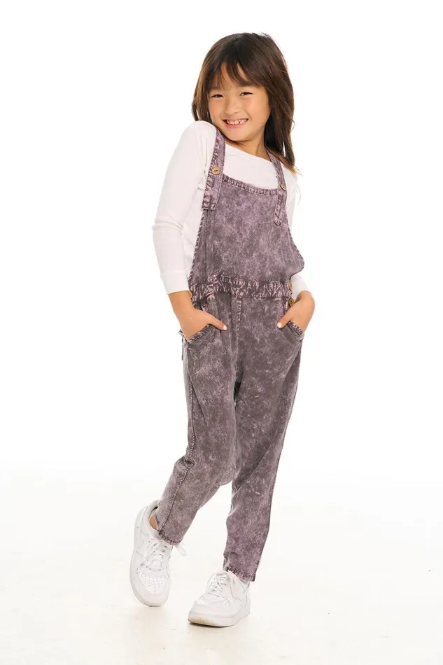 Kids Chaser Brand Girls Cool Girl Overalls