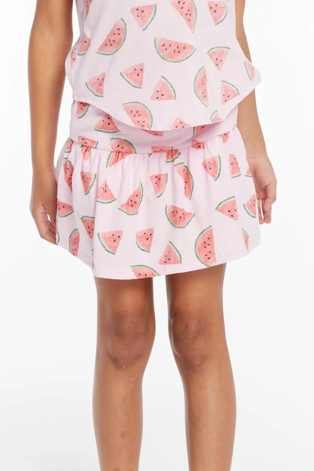 Kids Chaser Brand Girls Peplum Watermelon Heaven Girls Skort