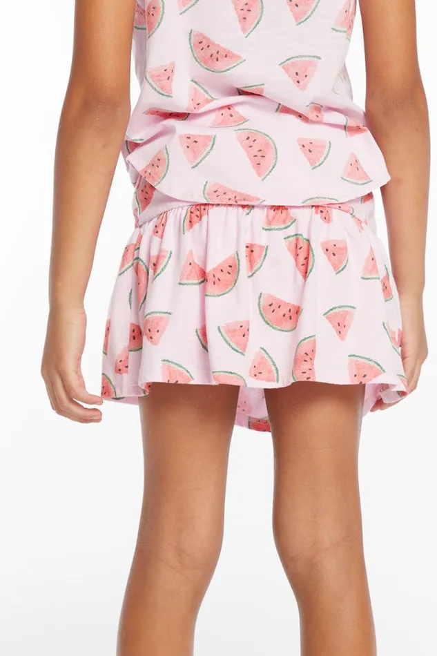 Kids Chaser Brand Girls Peplum Watermelon Heaven Girls Skort