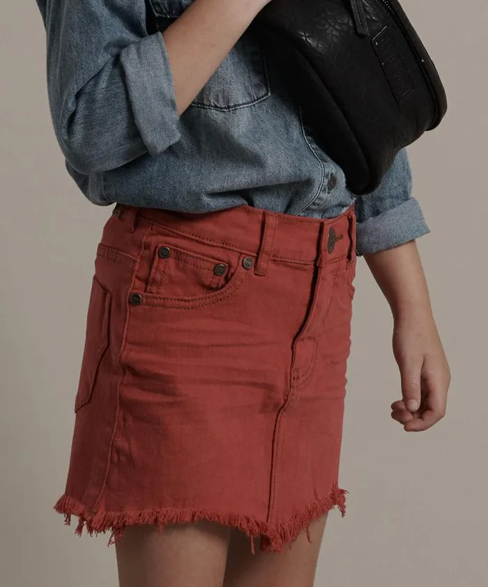Kids KIDS RED PUNK 2020 MINI SKIRT One Teaspoon Kids
