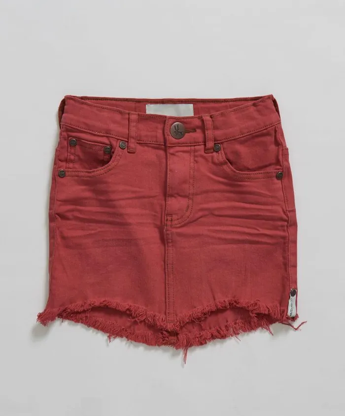 Kids KIDS RED PUNK 2020 MINI SKIRT One Teaspoon Kids
