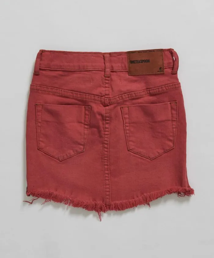 Kids KIDS RED PUNK 2020 MINI SKIRT One Teaspoon Kids