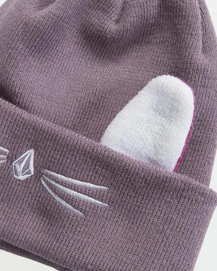 Kids Snow Creature Beanie 8211 Dusty Lavender Kids Volcom Beanies