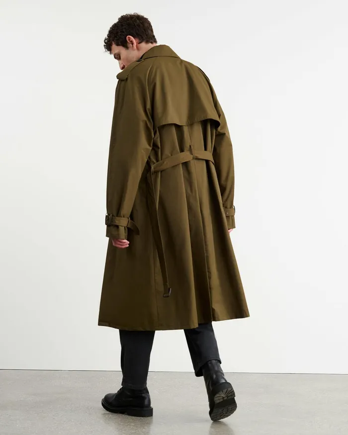 KIERAN TRENCH COAT Olive Green Men Nili Lotan Jackets and Coats