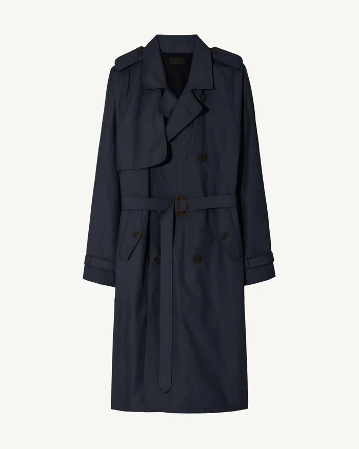 KIERAN TRENCH COAT Olive Green Men Nili Lotan Jackets and Coats