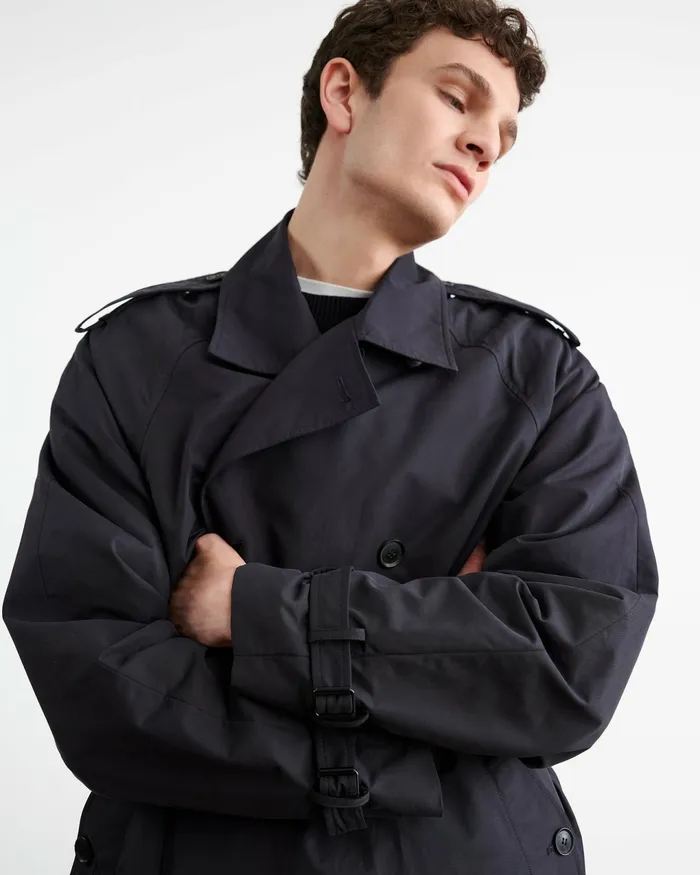 KIERAN TRENCH COAT Olive Green Men Nili Lotan Jackets and Coats