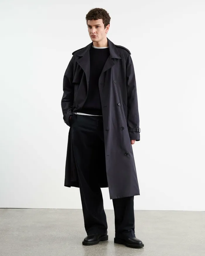 KIERAN TRENCH COAT Olive Green Men Nili Lotan Jackets and Coats