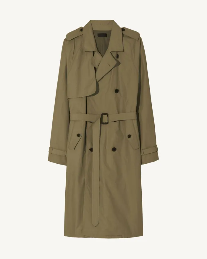 KIERAN TRENCH COAT Olive Green Men Nili Lotan Jackets and Coats