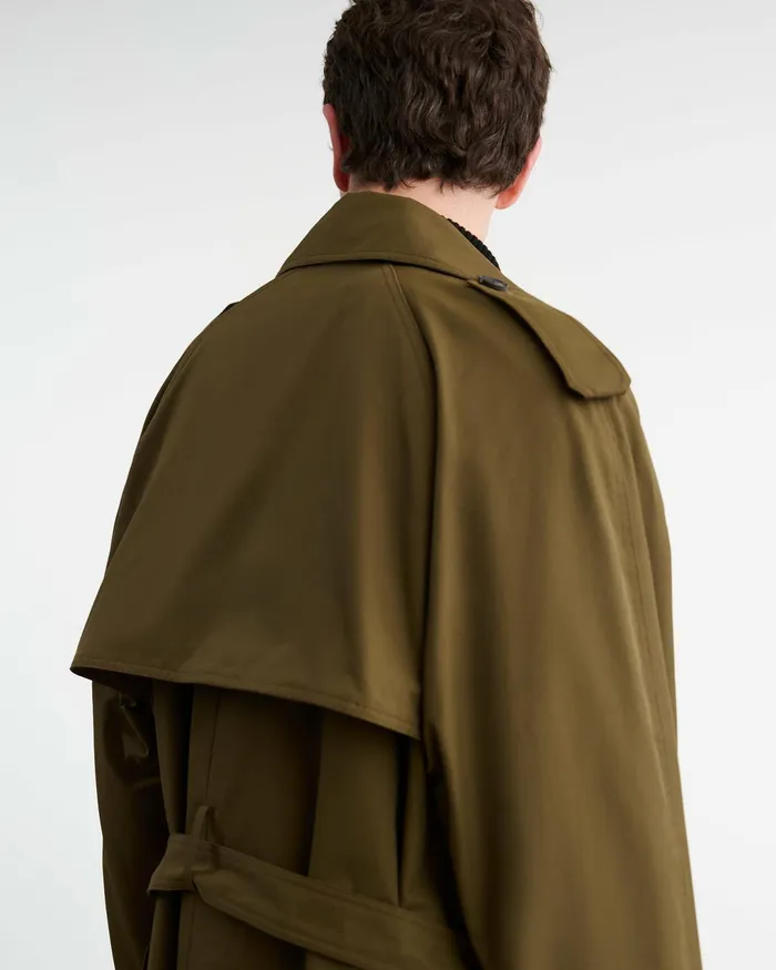 KIERAN TRENCH COAT Olive Green Men Nili Lotan Jackets and Coats