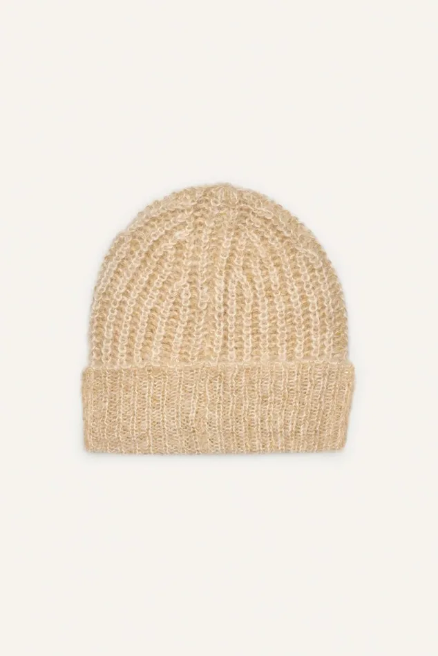 Knit Cap Sander Brown Women Baandsh Scarves and Beanies
