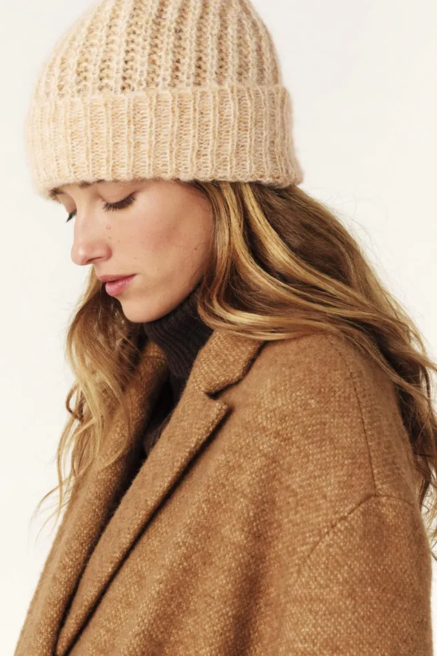 Knit Cap Sander Brown Women Baandsh Scarves and Beanies