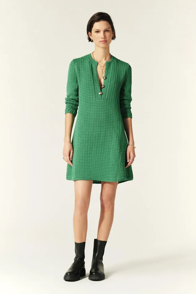 Knit Mini Dress Gysele Black Women Baandsh Dresses